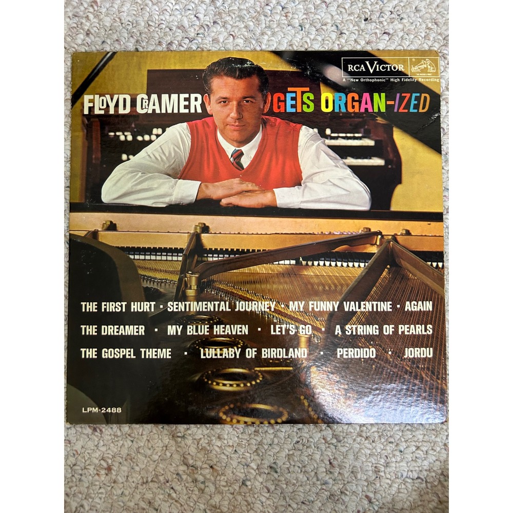 Floyd Cramer Gets Organ-ized Vinyl LP RCA Victor LPM-2488 Vintage Jazz Pop